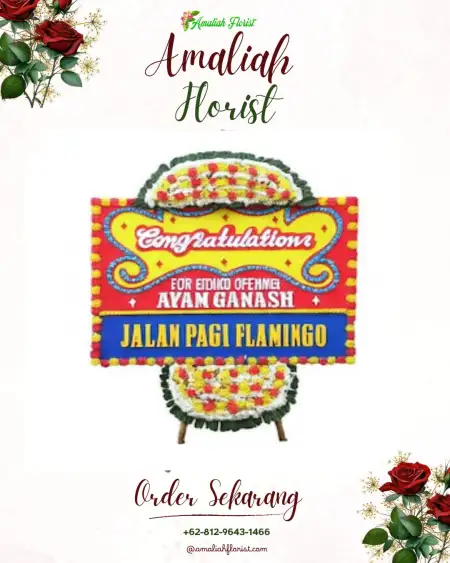 Sewa Papan Bunga Pinang Mas